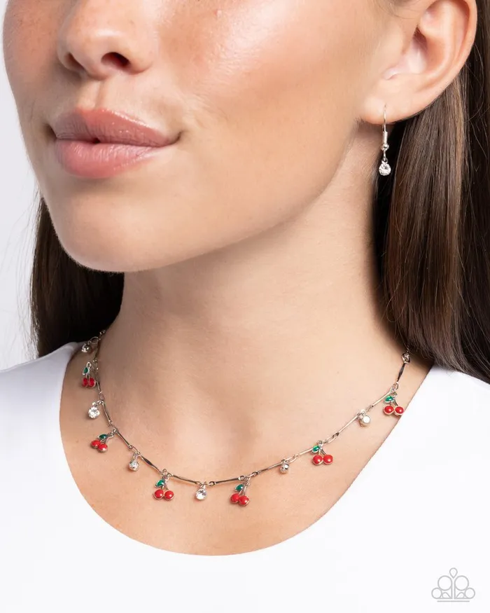 Paparazzi Necklace California Cherries Red Paparazzi Jewelry Necklaces