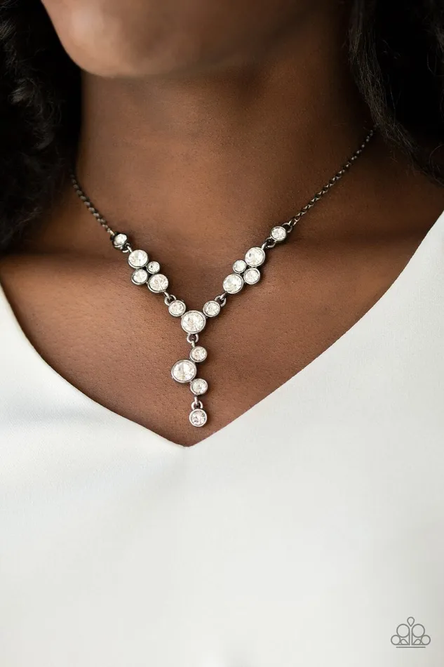 Paparazzi Necklace FiveStar Starlet Black Paparazzi Jewelry Necklaces