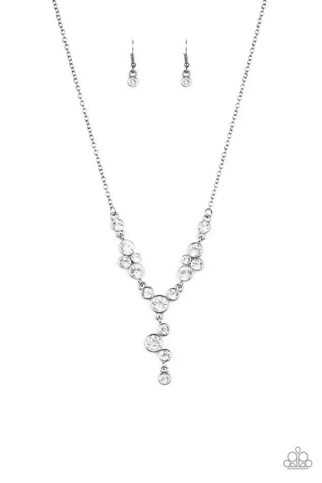 Paparazzi Necklace FiveStar Starlet Black Paparazzi Jewelry Necklaces