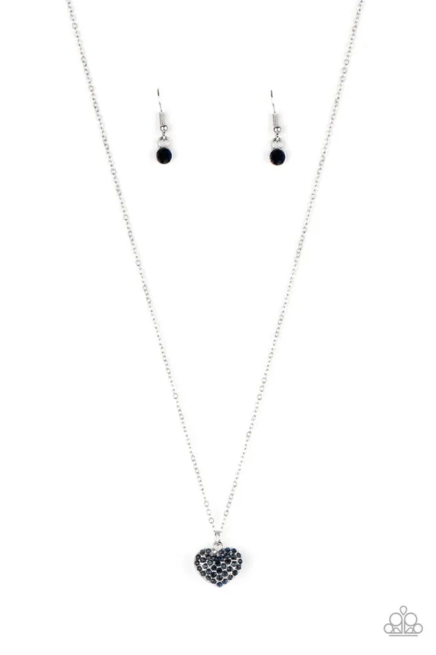 Paparazzi Necklace HeartWarming Glow Blue Paparazzi Jewelry Necklaces Paparazzi Necklace HeartWarming Glow Blue Paparazzi Jewelry Necklaces