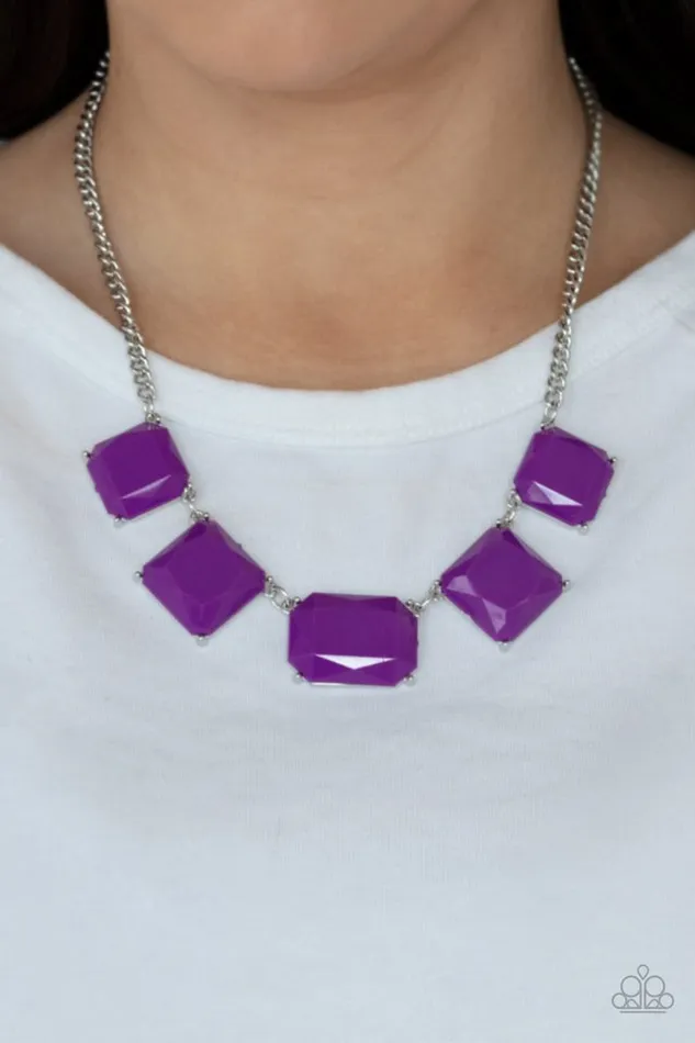 Paparazzi Necklace Instant Mood Booster Purple Paparazzi Jewelry Necklaces