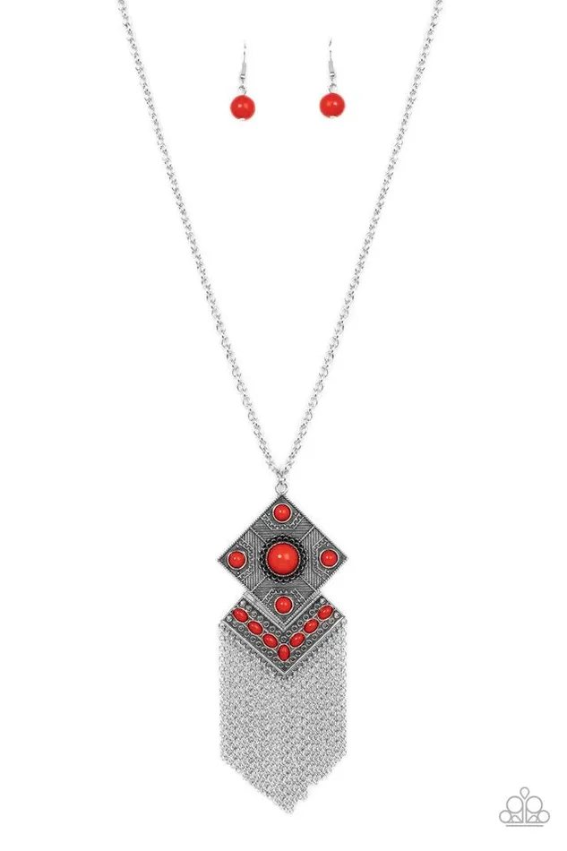 Paparazzi Necklace Kite Flight Red Paparazzi Jewelry Necklaces Paparazzi Necklace Kite Flight Red Paparazzi Jewelry Necklaces