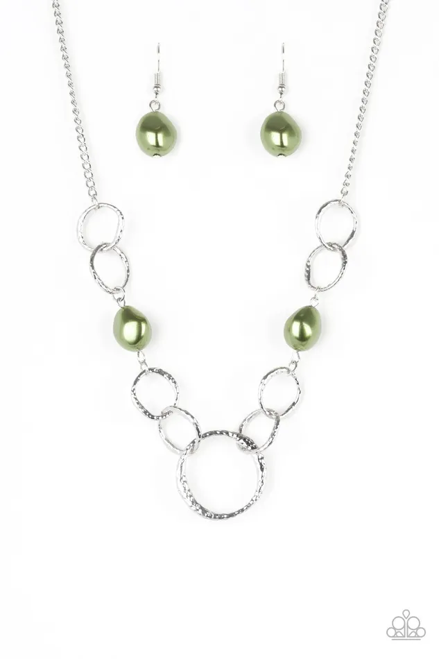 Paparazzi Necklace Lead Role Green Paparazzi Jewelry Necklaces
