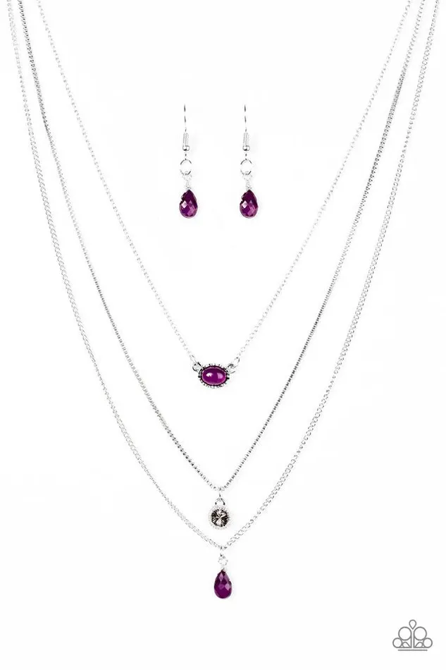 Paparazzi Necklace Mixed Messages Purple Paparazzi Jewelry Necklaces
