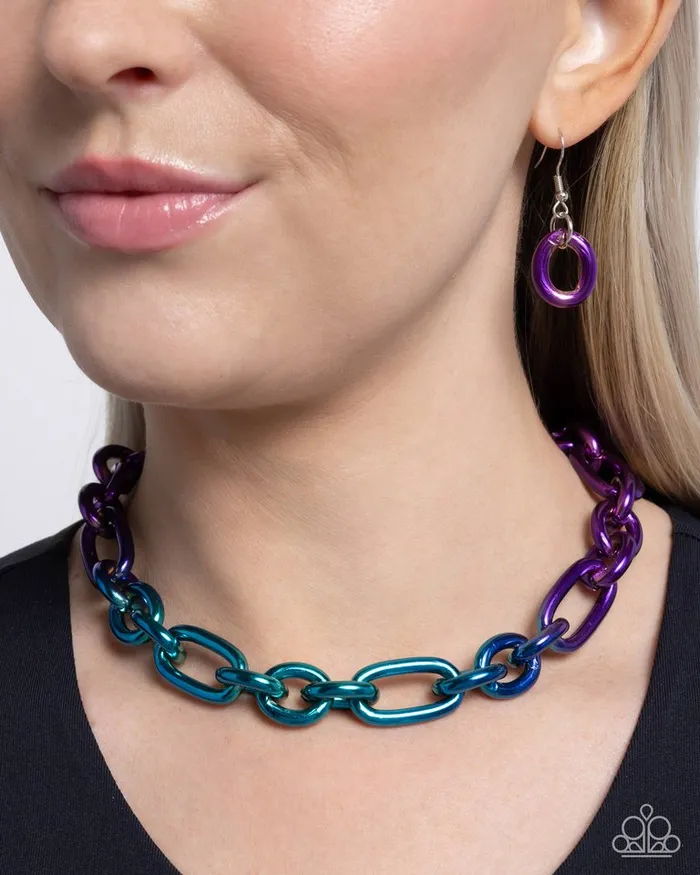 Paparazzi Necklace Nuanced Nightlife Purple Paparazzi Jewelry Necklaces