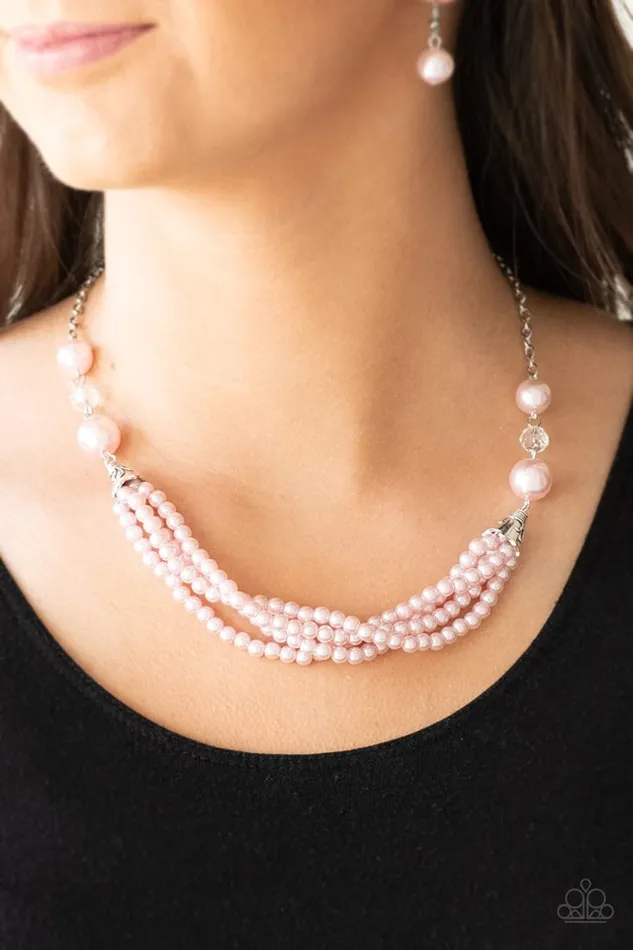 Paparazzi Necklace OneWOMAN Show Pink Paparazzi Jewelry Necklaces