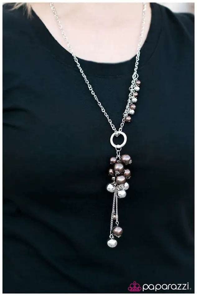 Paparazzi Necklace Party On Brown Paparazzi Jewelry Necklaces
