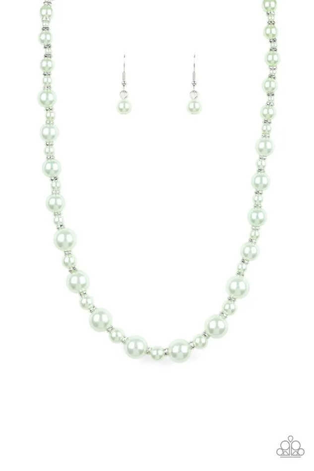 Paparazzi Necklace Pearl Heirloom Green Paparazzi Jewelry Necklaces