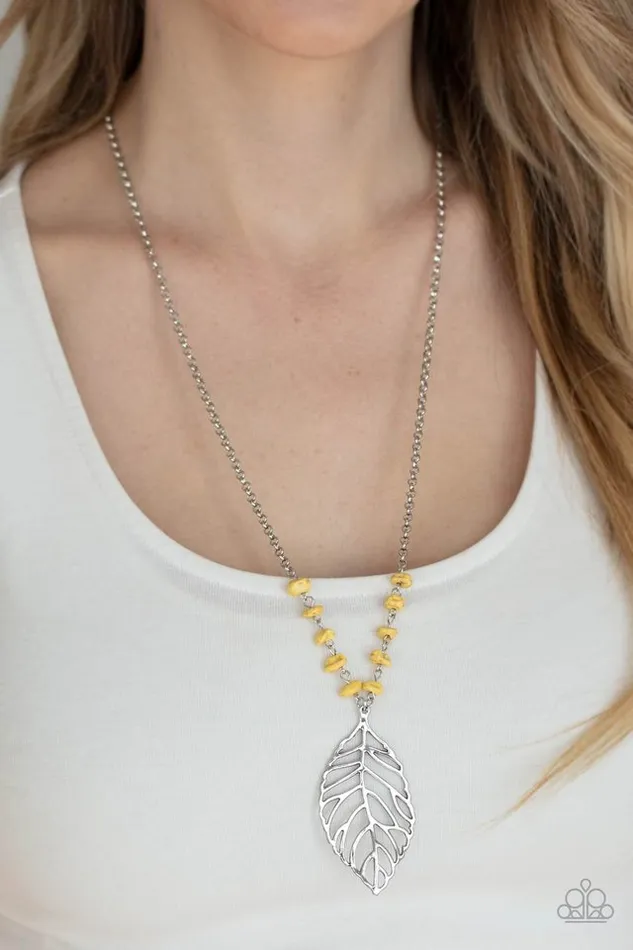 Paparazzi Necklace Roaming The Riverwalk Yellow Paparazzi Jewelry Necklaces
