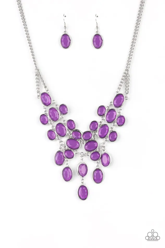 Paparazzi Necklace Serene Gleam Purple Paparazzi Jewelry Necklaces Paparazzi Necklace Serene Gleam Purple Paparazzi Jewelry Necklaces