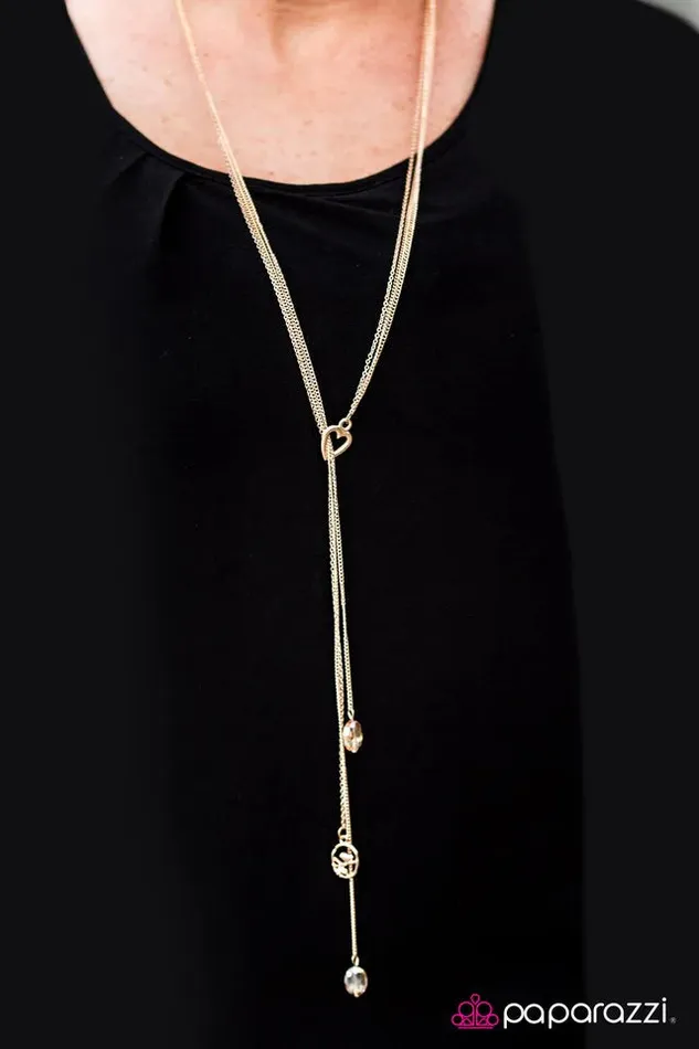 Paparazzi Necklace Songbird Serenade Gold Paparazzi Jewelry Necklaces
