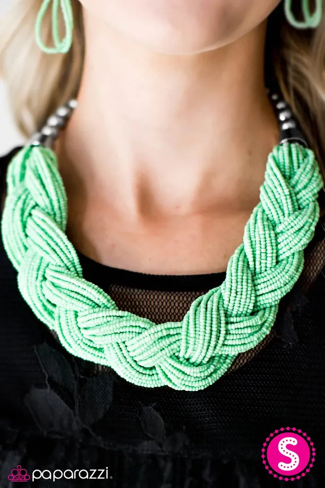 Paparazzi Necklace The Great Outback Green Paparazzi Jewelry Necklaces