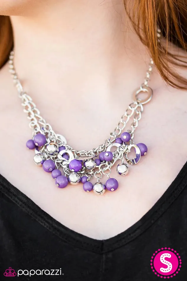 Paparazzi Necklace The Matchmaker Purple Paparazzi Jewelry Necklaces