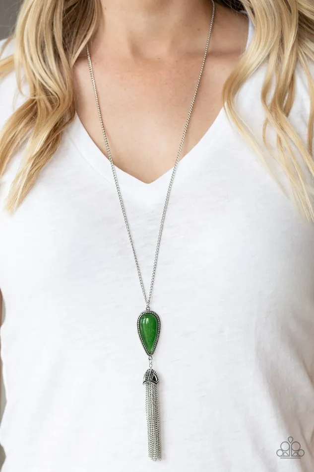 Paparazzi Necklace Zen Generation Green Paparazzi Jewelry Necklaces