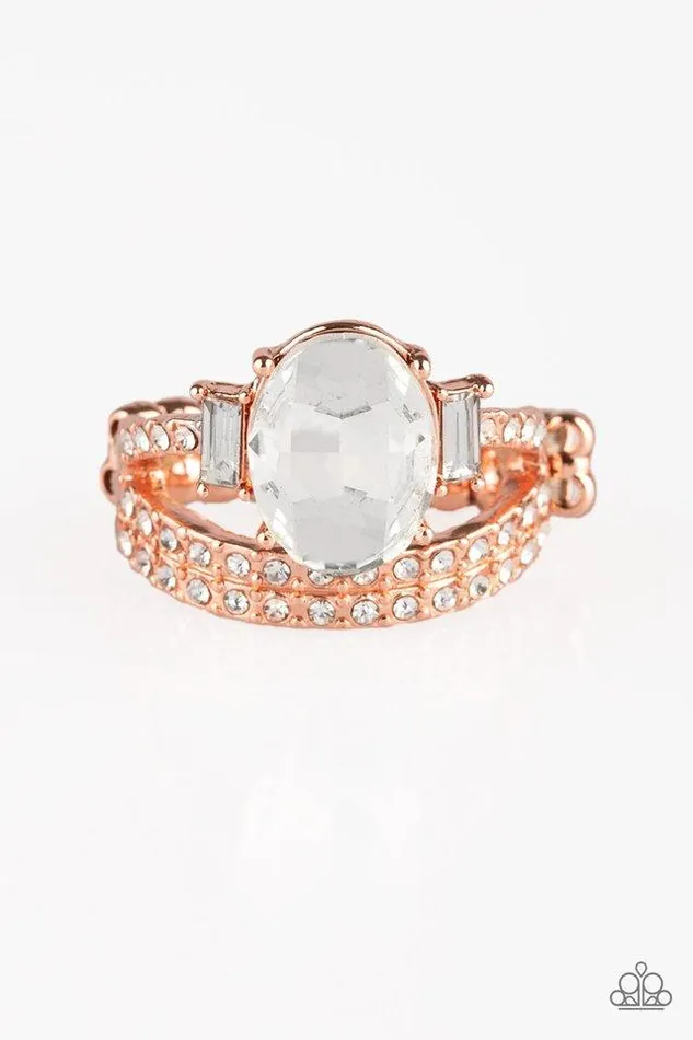 Paparazzi Ring Bling Queen Copper Paparazzi Jewelry Rings