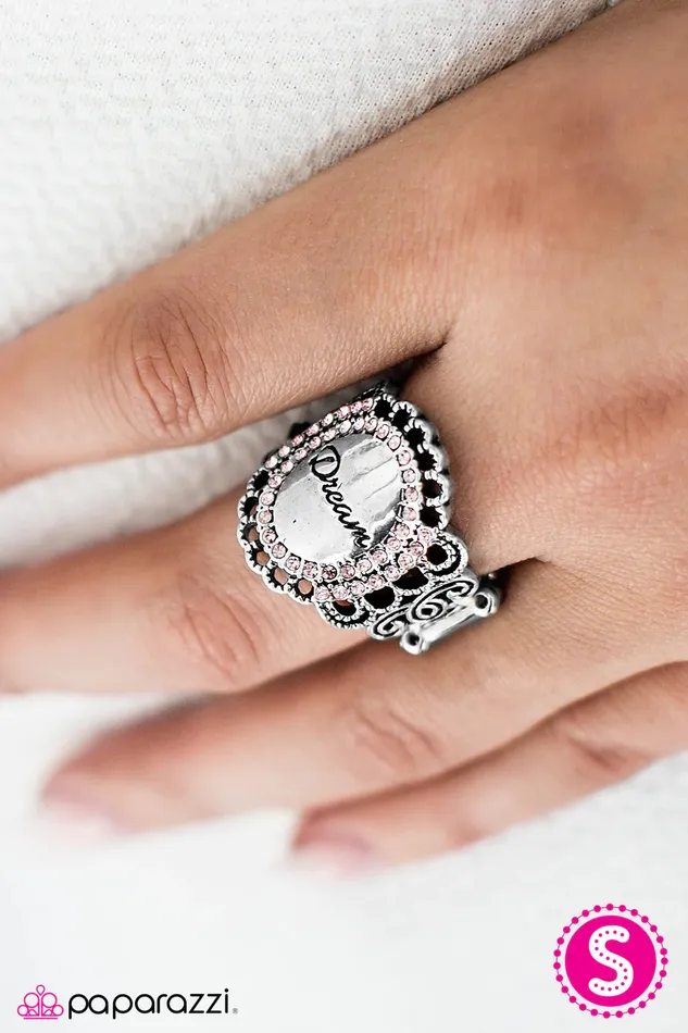 Paparazzi Ring Dream Like Theres No Tomorrow Pink Paparazzi Jewelry Rings