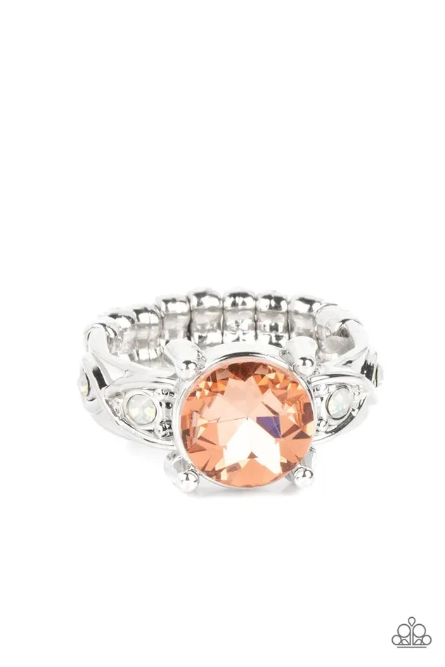Paparazzi Ring Intergalactic I Do Orange Paparazzi Jewelry Rings Paparazzi Ring Intergalactic I Do Orange Paparazzi Jewelry Rings