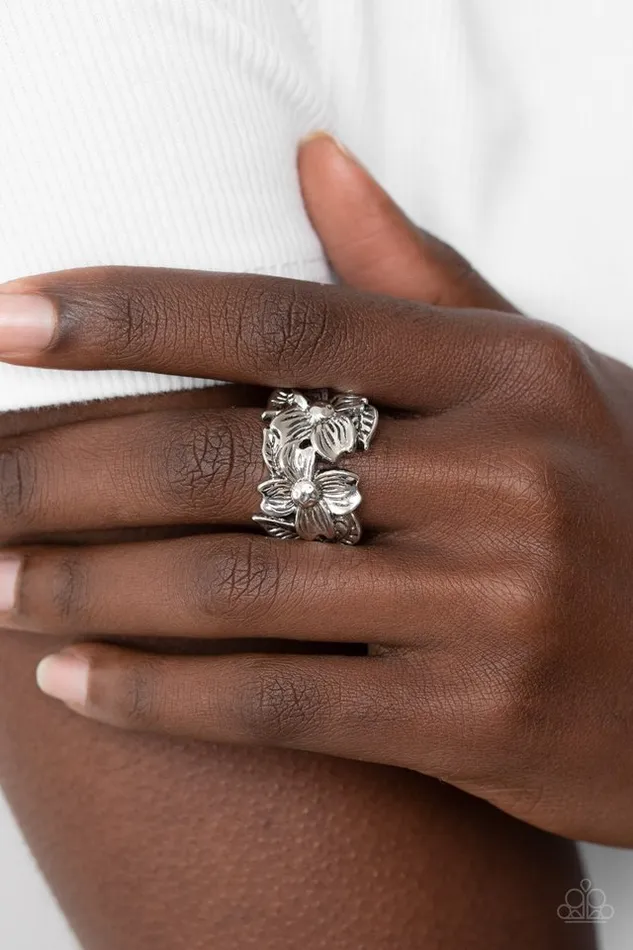 Paparazzi Ring Island Eden Silver Paparazzi Jewelry Rings