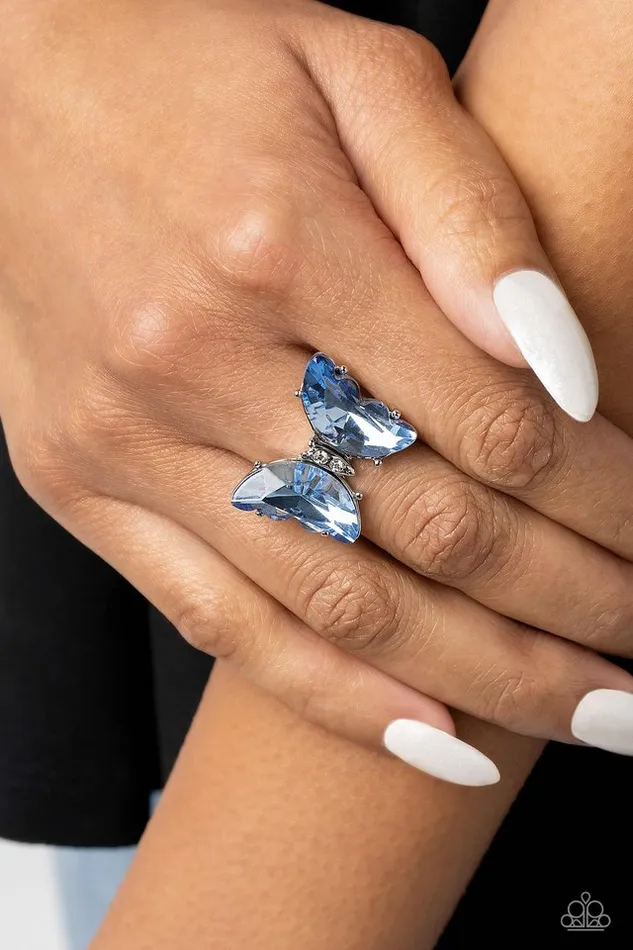 Paparazzi Ring Lazy Afternoon Blue Paparazzi Jewelry Rings