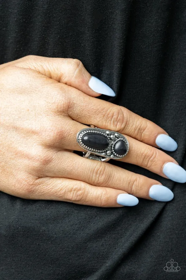 Paparazzi Ring Magical Mesas Black Paparazzi Jewelry Rings