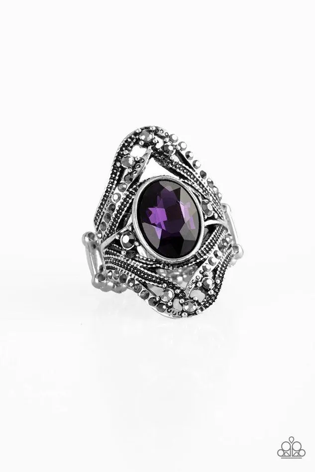Paparazzi Ring Red Carpet Rebel Purple Paparazzi Jewelry Rings