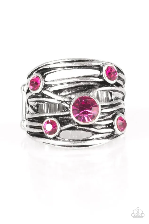 Paparazzi Ring Sparkle Struck Pink Paparazzi Jewelry Rings