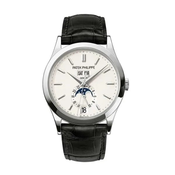 Patek Philippe Grand Complications Annual Calendar 385mm Watch Ref 5396G011 Silver MoonPhase Dial in 18K Rose Gold Black Alligator Strap Patek Philippe Earrings Patek Philippe Grand Complications Annual Calendar 385mm Watch Ref 5396G011 Silver MoonPhase Dial in 18K Rose Gold Black Alligator Strap Patek Philippe Earrings