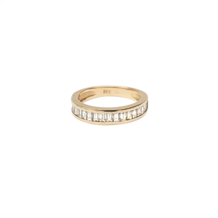 RG 14k Gold Baguette Channel Ring Rings