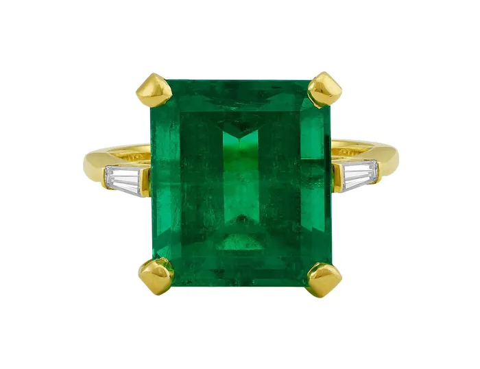 Rings CJ Charles Jewelers Estate 883ct Emerald Diamond Ring