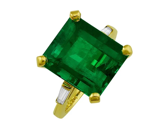 Rings CJ Charles Jewelers Estate 883ct Emerald Diamond Ring