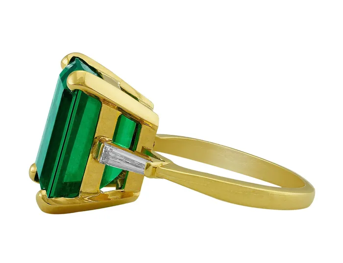 Rings CJ Charles Jewelers Estate 883ct Emerald Diamond Ring