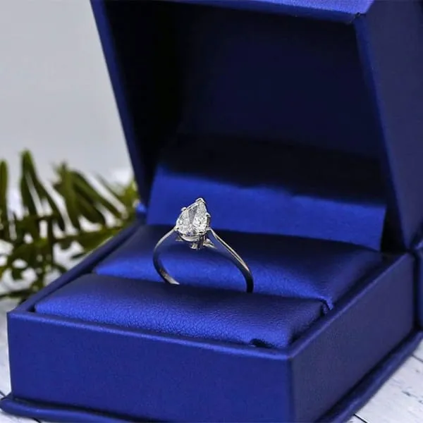 Rings Diamond Source NYC Solitaire Engagement ring features 055ct Pear shape White Diamond ENG2000 Rings Diamond Source NYC Solitaire Engagement ring features 055ct Pear shape White Diamond ENG2000