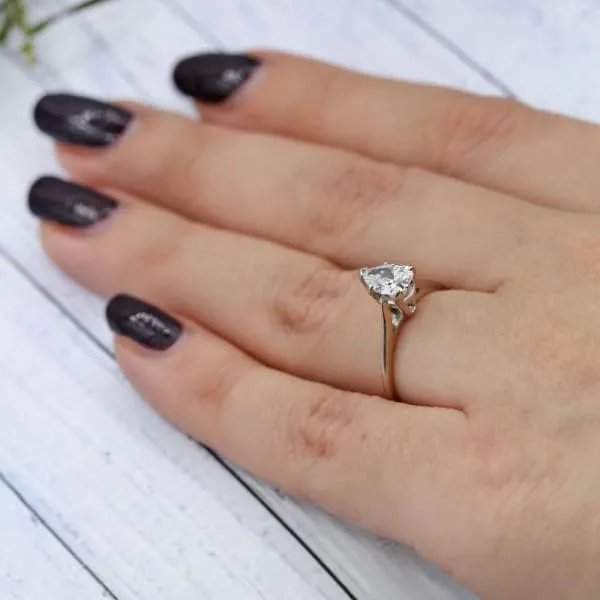 Rings Diamond Source NYC Solitaire Engagement ring features 055ct Pear shape White Diamond ENG2000 Rings Diamond Source NYC Solitaire Engagement ring features 055ct Pear shape White Diamond ENG2000