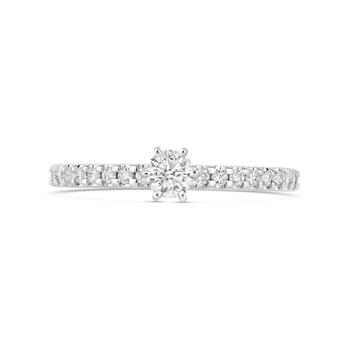 Rings Engagement Collections 14K White Gold Mounted Ring