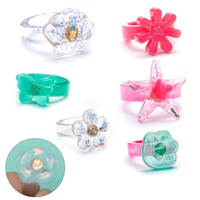 Rings IntoResin 8pcs Rotating Ring Pendant Resin Mold Set