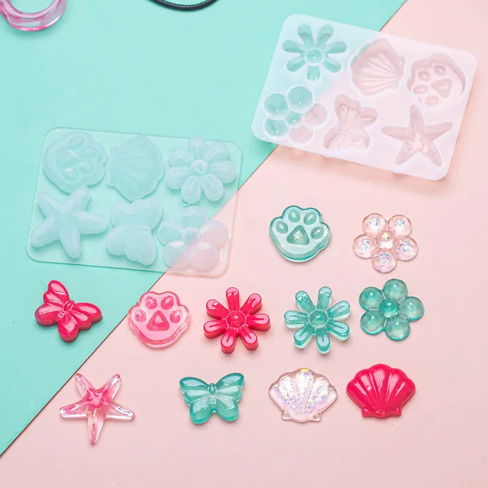 Rings IntoResin 8pcs Rotating Ring Pendant Resin Mold Set