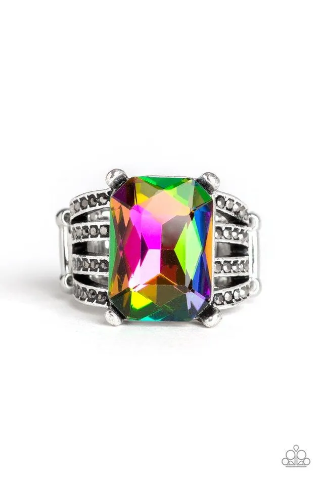 Rings Paparazzi Jewelry Paparazzi Ring Expect Heavy REIGN Multi