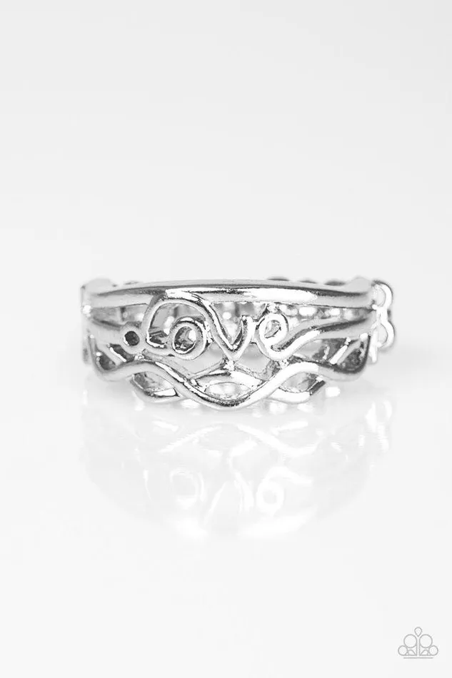 Rings Paparazzi Jewelry Paparazzi Ring I Believe In Love Silver