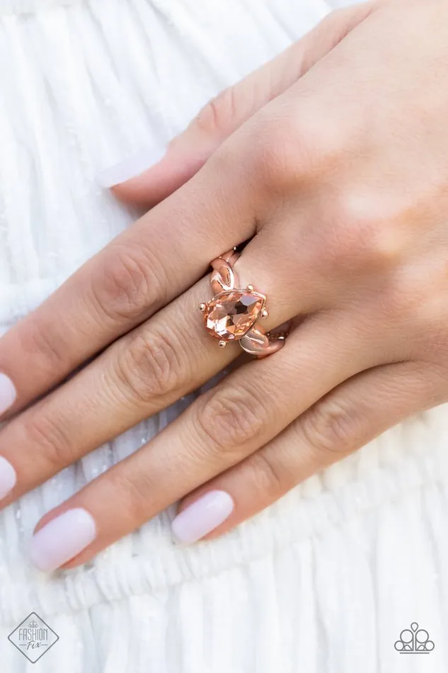 Rings Paparazzi Jewelry Paparazzi Ring Law of Attraction Rose Gold