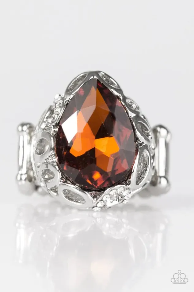 Rings Paparazzi Jewelry Paparazzi Ring Live Like A Queen Brown