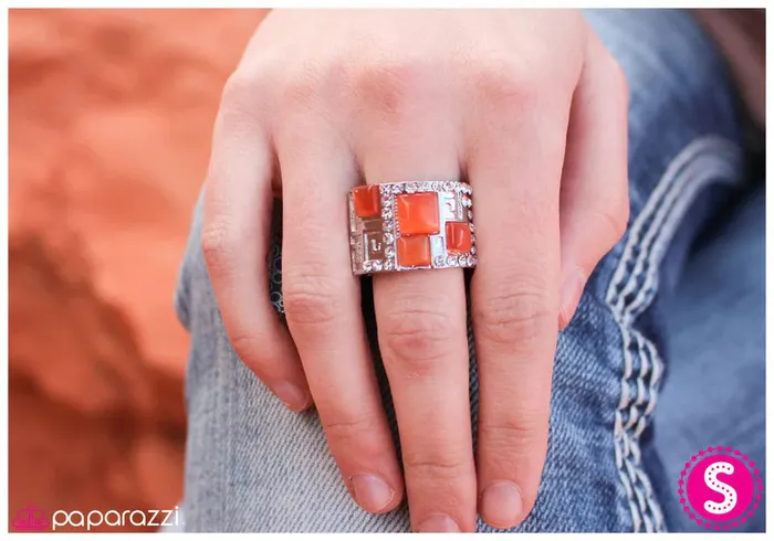 Rings Paparazzi Jewelry Paparazzi Ring Primitive Perfection Orange