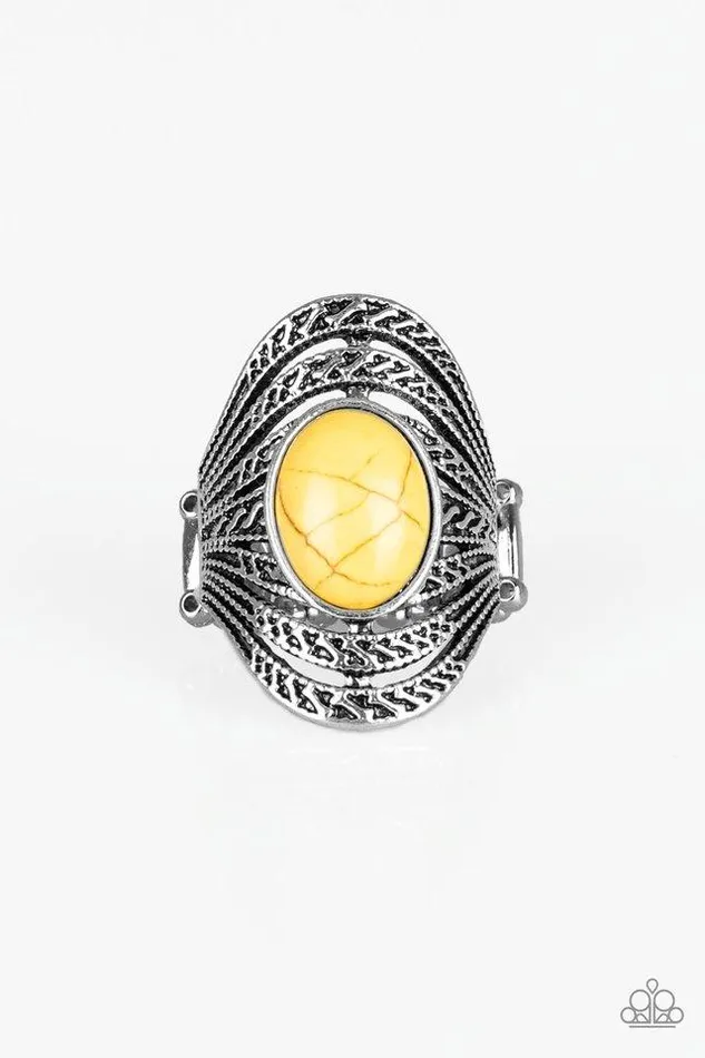 Rings Paparazzi Jewelry Paparazzi Ring Royal Roamer Yellow