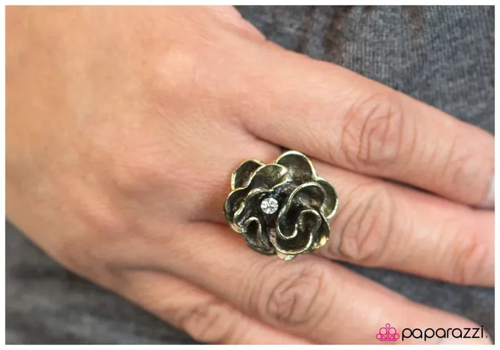 Rings Paparazzi Jewelry Paparazzi Ring Rustic Ruffles Brass
