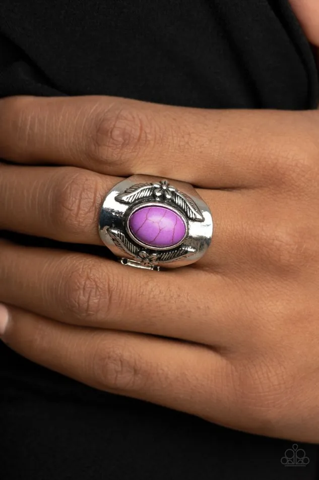 Rings Paparazzi Jewelry Paparazzi Ring Santa Fe Sanctuary Purple