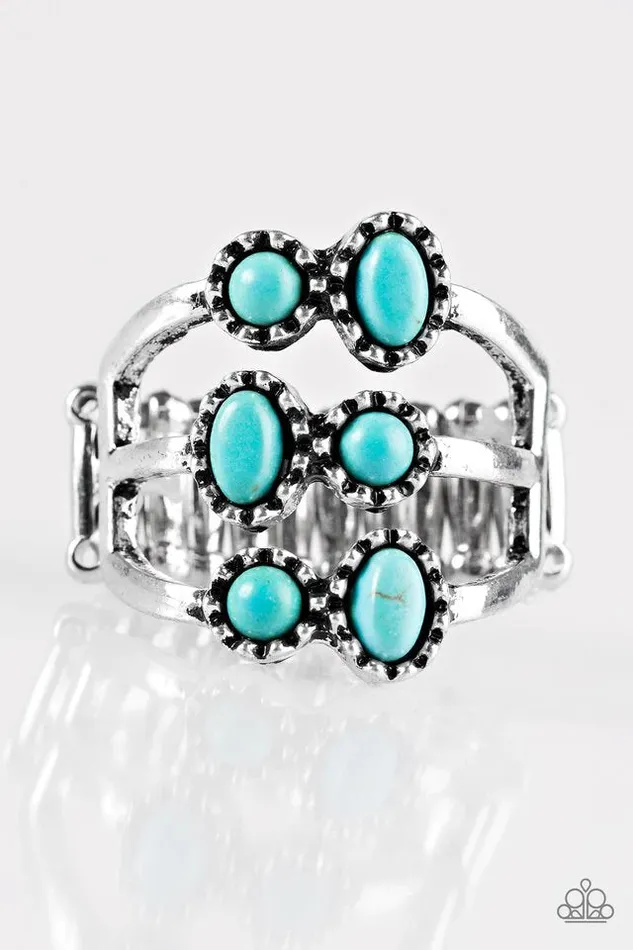 Rings Paparazzi Jewelry Paparazzi Ring Sticks and STONEHENGE Blue