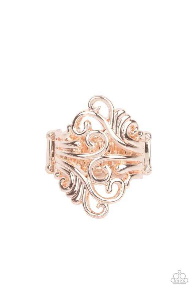 Rings Paparazzi Jewelry Paparazzi Ring Voluptuous Vines Rose Gold Rings Paparazzi Jewelry Paparazzi Ring Voluptuous Vines Rose Gold