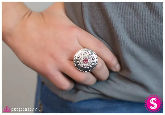 Rings Paparazzi Ring Chasing The Sun Pink Paparazzi Jewelry