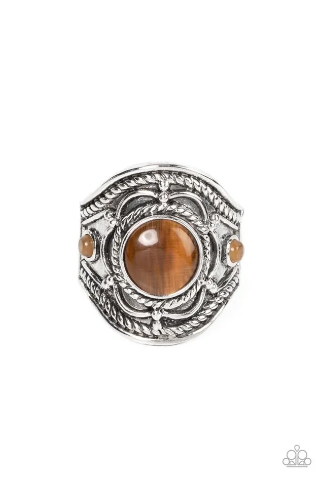 Rings Paparazzi Ring Exuberant Escapade Brown Paparazzi Jewelry Rings Paparazzi Ring Exuberant Escapade Brown Paparazzi Jewelry