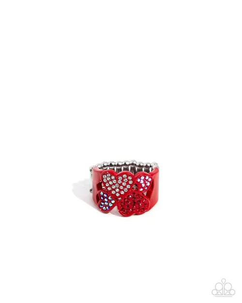 Rings Paparazzi Ring Honorable Hearts Red Paparazzi Jewelry Rings Paparazzi Ring Honorable Hearts Red Paparazzi Jewelry