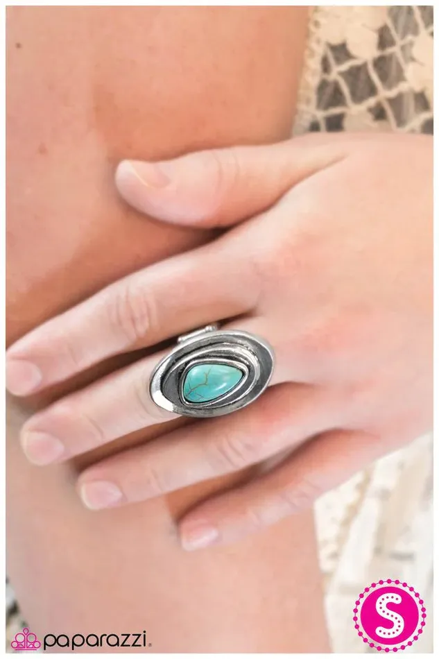 Rings Paparazzi Ring The Final Frontier Blue Paparazzi Jewelry